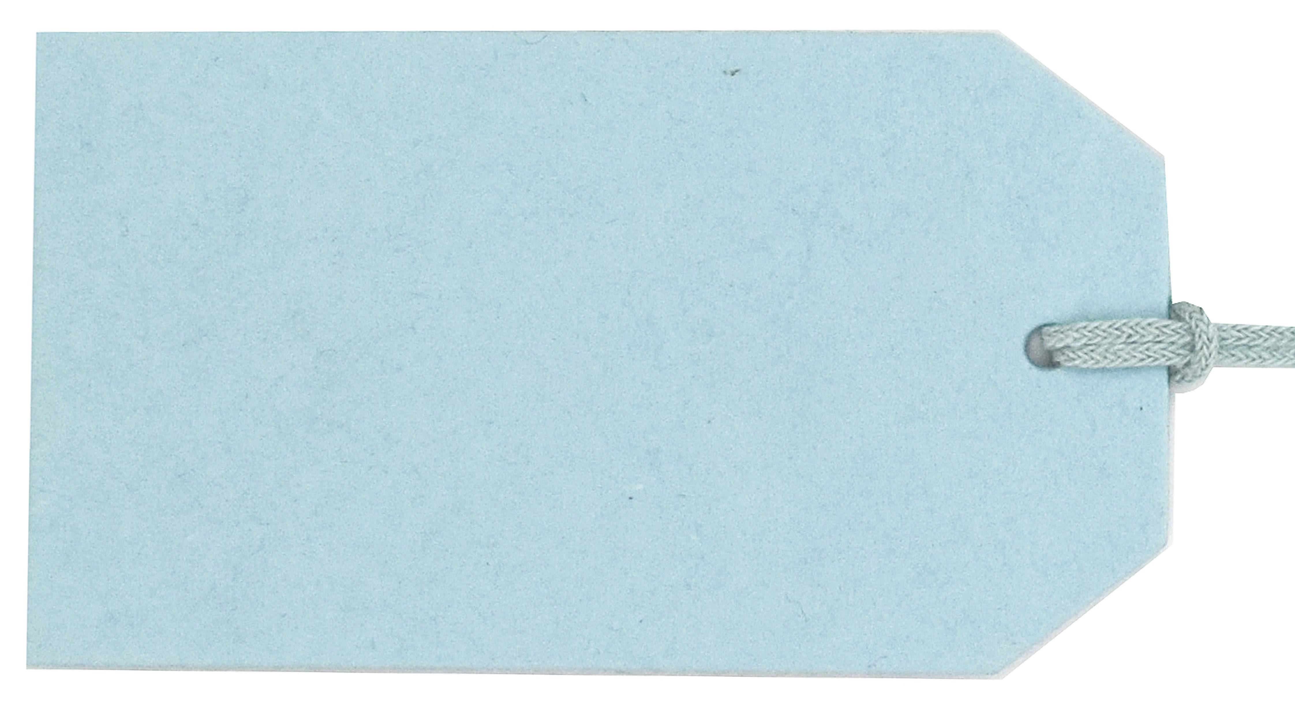 Pool blue luggage tag from Love Vivid, vivid product S/20 with a sleek, durable design perfect for travel identification.